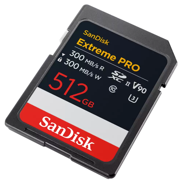 SanDisk 512GB Extreme PRO SD UHS-II V90 spominska kartica