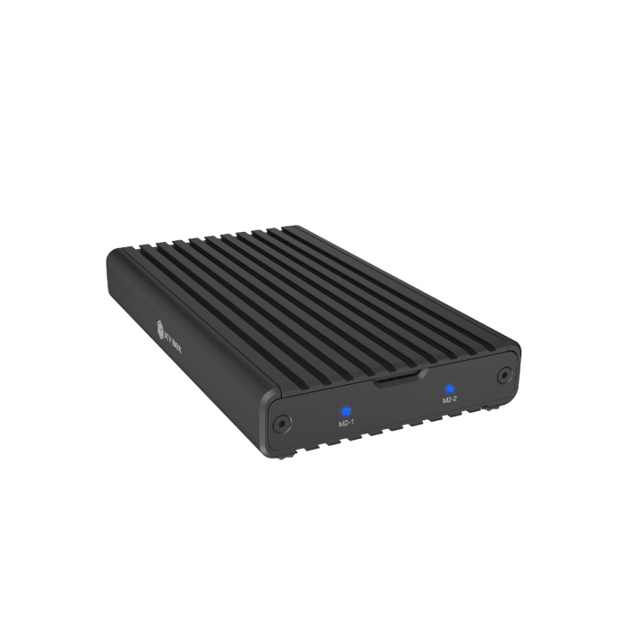 IcyBox IB-2817M-C32 ohišje za 2 M.2 NVMe z USB-C 3.2 Gen 2 priključkom