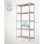 SONGMICS Regal 180 x 90 x 40 cm srebrna,GLR40SV