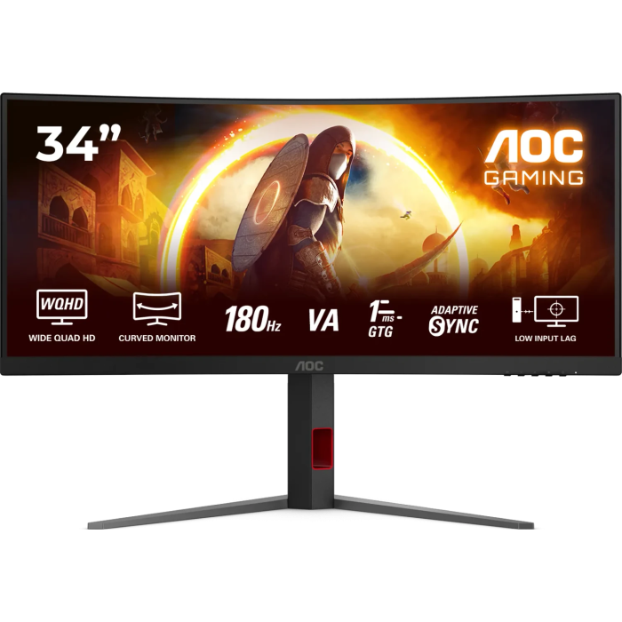 AOC Gaming CU34G4 34 WQHD 3440 x 1440 1ms 180Hz HDR10 ukrivljen monitor AOC AOC Gaming CU34G4 34 WQHD 3440 x 1440 1ms 180Hz HDR10 ukrivljen monitor