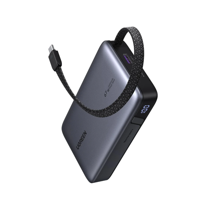 Ugreen 67W 20000mAh prenosna baterija z vgrajenim kablom UGREEN Ugreen 67W 20000mAh prenosna baterija z vgrajenim kablom