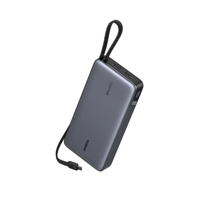 Ugreen 165W 25000mAh prenosna baterija z vgrajenim kablom UGREEN Ugreen 165W 25000mAh prenosna baterija z vgrajenim kablom
