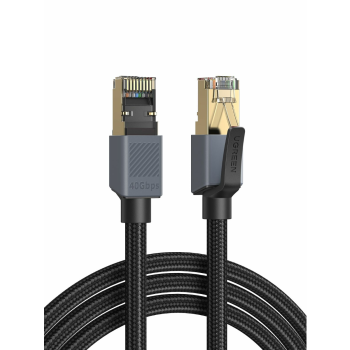 Ugreen UTP Cat8 pleten okrogel mrežni kabel, 1M