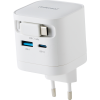 Intenso 65W GaN napajalnik z vgrajenim kablom USB-C, bel INTENSO Intenso 65W GaN napajalnik z vgrajenim kablom USB-C, bel