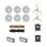 Dreame set rezervnih delov za robotski sesalnik X50 Ultra/L50s Pro Ultra/L60 Pro Ultra