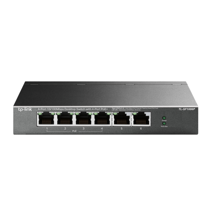 TP-LINK TL-SF1006P 6-port 10/100Mbps stikalo z 4-Port PoE+
