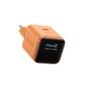 Anker Nano polnilec 45W, Smart Display, oranžen