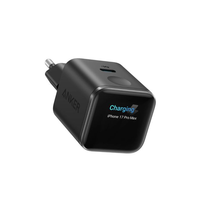 Anker Nano polnilec 45W, Smart Display, črn ANKER Anker Nano polnilec 45W, Smart Display, črn