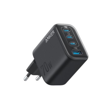 Anker Zolo 70W 4-portni polnilec, črn