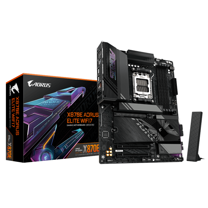 GIGABYTE X870E AORUS ELITE WIFI7, DDR5, SATA3, USB4, DP, 2.5GbE, WiFi 7, AM5 ATX GIGABYTE GIGABYTE X870E AORUS ELITE WIFI7, DDR5, SATA3, USB4, DP, 2.5GbE, WiFi 7, AM5 ATX