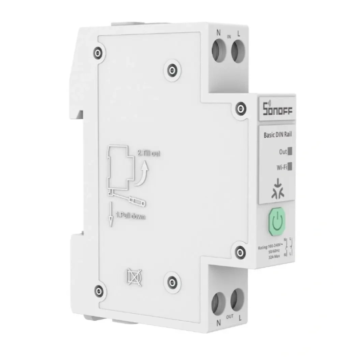 SONOFF pametni Wi-Fi modul za DIN letev BASIC-1GSP SONOFF SONOFF pametni Wi-Fi modul za DIN letev BASIC-1GSP