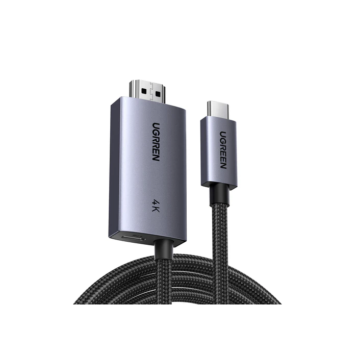 Ugreen USB-C na HDMI 4K kabel + polnjenje - 2M UGREEN Ugreen USB-C na HDMI 4K kabel + polnjenje - 2M