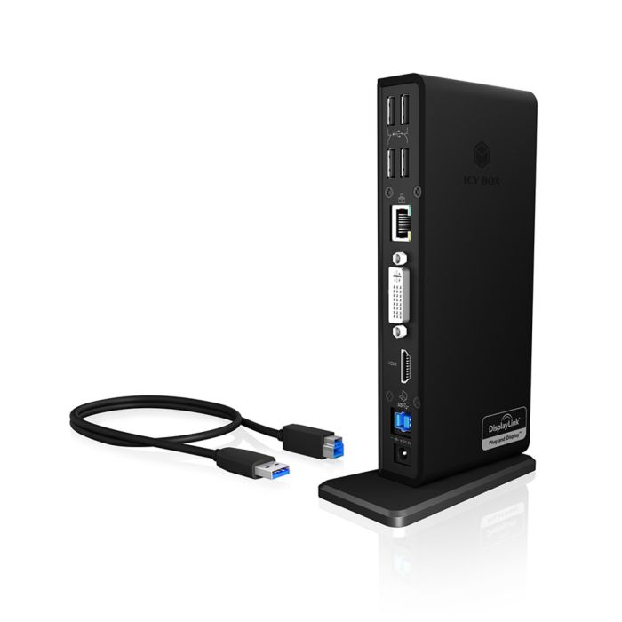 Icybox IB-DK2241AC Multi-Docking USB 3.0 priklopna postaja ICYBOX Icybox IB-DK2241AC Multi-Docking USB 3.0 priklopna postaja