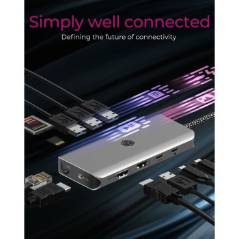 Icybox IB-DK4061-CPD 12v1 USB Type-C priklopna postaja za prenosnike s Power Delivery do 100W Icybox IB-DK4061-CPD 12v1 USB Type-C priklopna postaja za prenosnike s Power Delivery do 100W