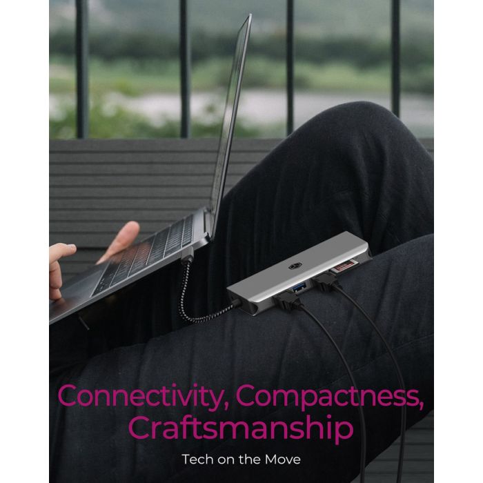 Icybox IB-DK4061-CPD 12v1 USB Type-C priklopna postaja za prenosnike s Power Delivery do 100W