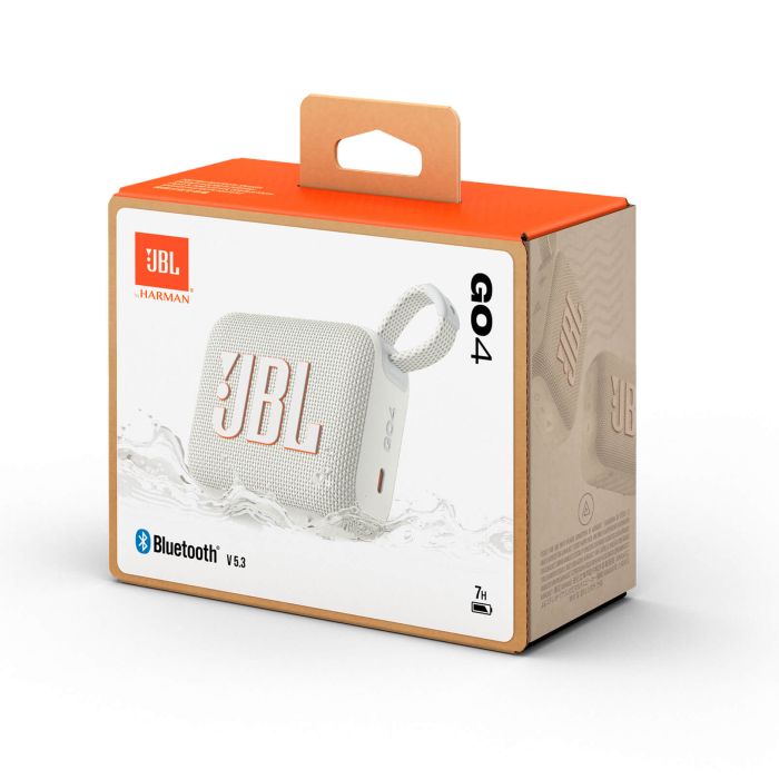JBL GO 4 Bluetooth prenosni zvočnik, bel JBL JBL GO 4 Bluetooth prenosni zvočnik, bel