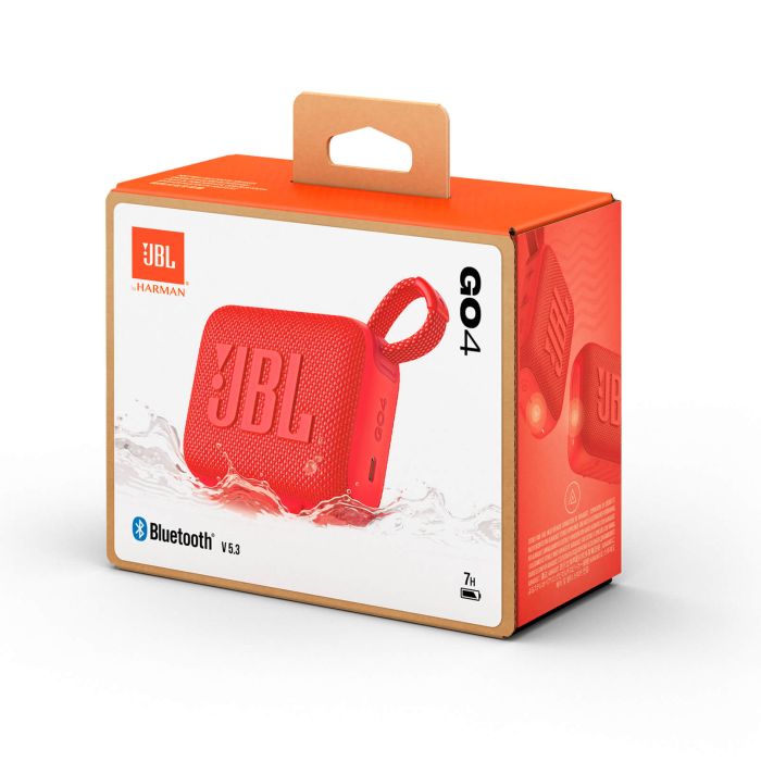 JBL GO 4 Bluetooth prenosni zvočnik, rdeč JBL JBL GO 4 Bluetooth prenosni zvočnik, rdeč