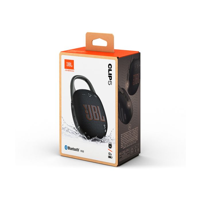 JBL CLIP 5 Bluetooth prenosni zvočnik, črn JBL JBL CLIP 5 Bluetooth prenosni zvočnik, črn