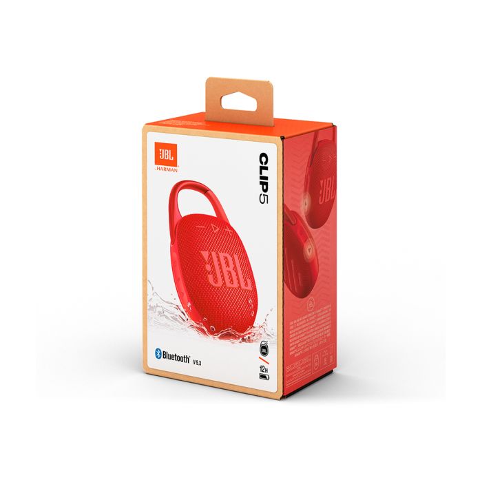 JBL CLIP 5 Bluetooth prenosni zvočnik, rdeč JBL JBL CLIP 5 Bluetooth prenosni zvočnik, rdeč
