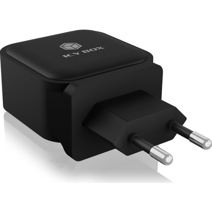 IcyBox IB-PS1030-PD 3-portni USB-C/A 65W GaN polnilec ICYBOX IcyBox IB-PS1030-PD 3-portni USB-C/A 65W GaN polnilec