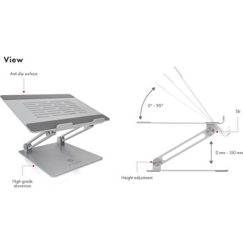 IcyBox IB-NH300 nosilec za prenosnike do 17