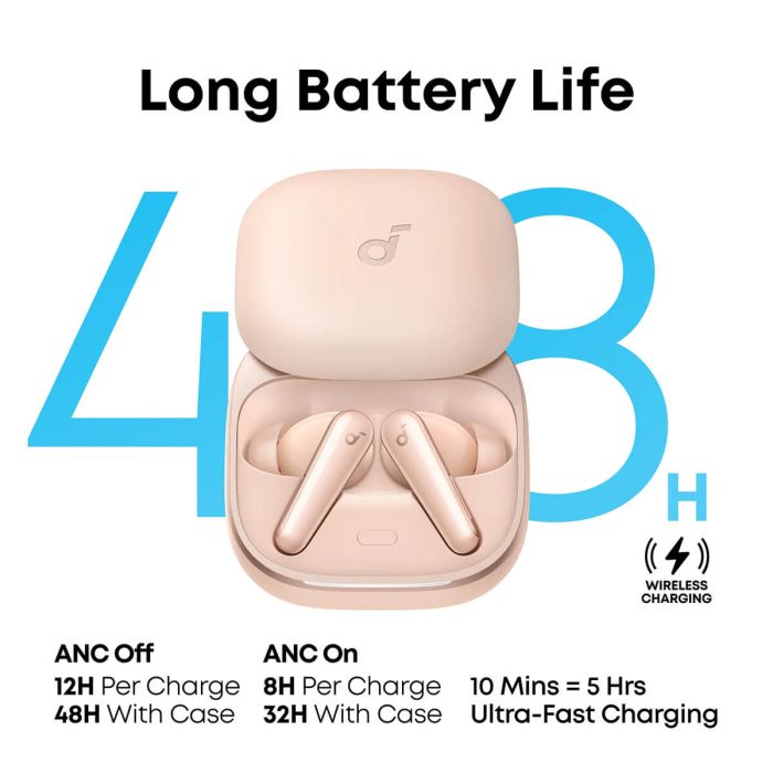 Anker Soundcore Liberty 5 brezžične slušalke, marelična ANKER Anker Soundcore Liberty 5 brezžične slušalke, marelična