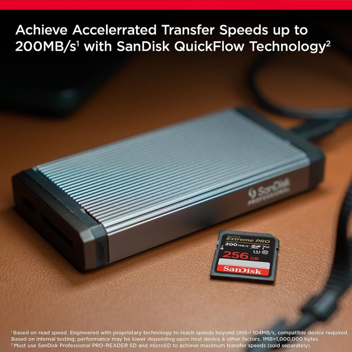 SanDisk Extreme PRO 256GB SDXC+ 2 leti RescuePRO Deluxe do 200MB/s & 140MB/s branje/zapisovanje, UHS SANDISK SanDisk Extreme PRO 256GB SDXC+ 2 leti RescuePRO Deluxe do 200MB/s & 140MB/s branje/zapisovanje, UHS