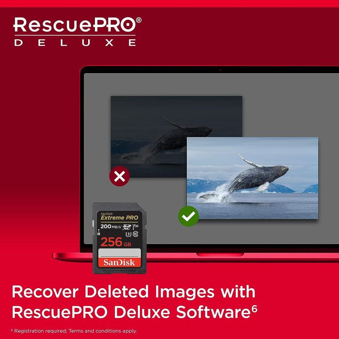 SanDisk Extreme PRO 256GB SDXC+ 2 leti RescuePRO Deluxe do 200MB/s & 140MB/s branje/zapisovanje, UHS SANDISK SanDisk Extreme PRO 256GB SDXC+ 2 leti RescuePRO Deluxe do 200MB/s & 140MB/s branje/zapisovanje, UHS