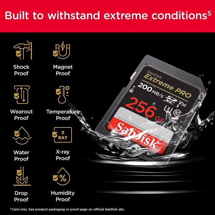 SanDisk Extreme PRO 256GB SDXC+ 2 leti RescuePRO Deluxe do 200MB/s & 140MB/s branje/zapisovanje, UHS SANDISK SanDisk Extreme PRO 256GB SDXC+ 2 leti RescuePRO Deluxe do 200MB/s & 140MB/s branje/zapisovanje, UHS