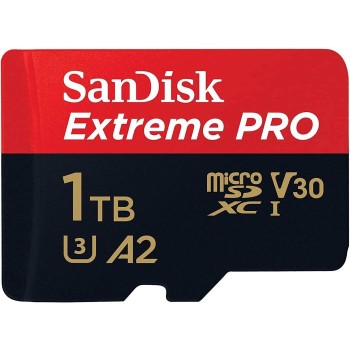 SanDisk Extreme PRO microSDXC 1TB + SD Adapter + 2 leti RescuePRO Deluxe 200MB/s branje/ 140MB/s zap