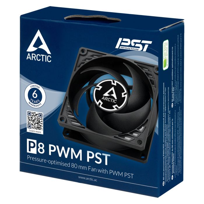 ARCTIC P8 PWM PST 80mm 4-pin ventilator ARCTIC ARCTIC P8 PWM PST 80mm 4-pin ventilator