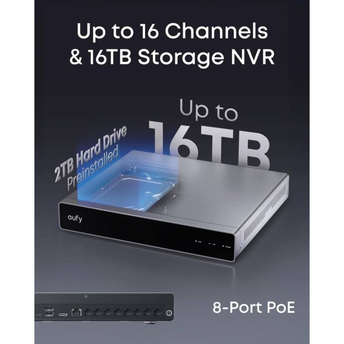 Anker Eufy Security PoE NVR nadzorni sistem E41 ANKER Anker Eufy Security PoE NVR nadzorni sistem E41