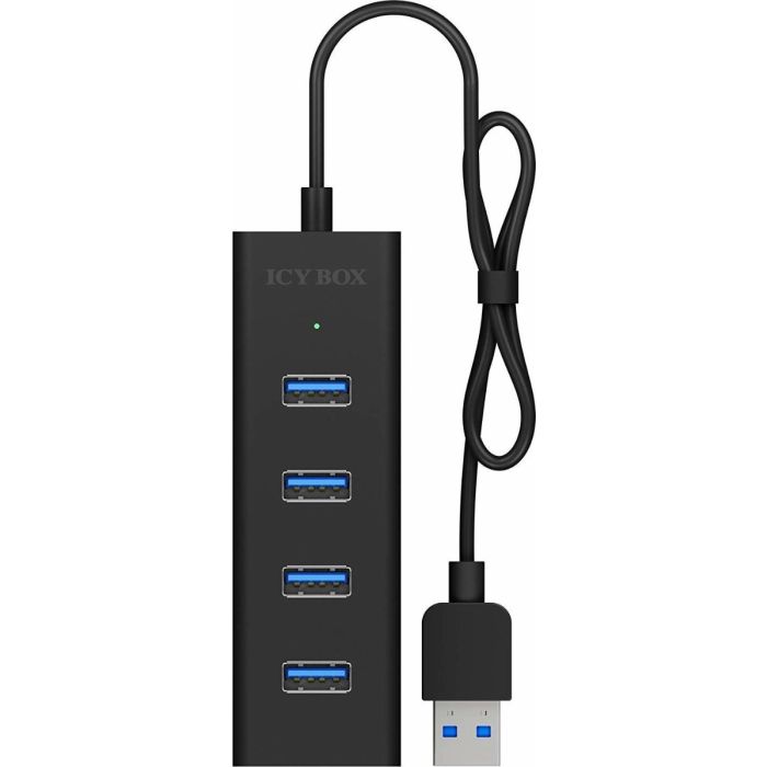IcyBox IB-HUB1409-U3 4-portni Hub s priključkom USB-A 3.0 ICYBOX IcyBox IB-HUB1409-U3 4-portni Hub s priključkom USB-A 3.0