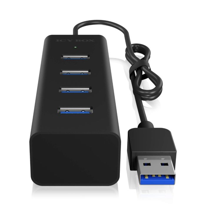 IcyBox IB-HUB1409-U3 4-portni Hub s priključkom USB-A 3.0 ICYBOX IcyBox IB-HUB1409-U3 4-portni Hub s priključkom USB-A 3.0