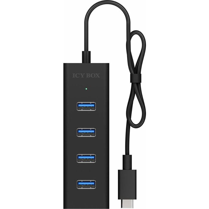 IcyBox IB-HUB1409-C3 4-portni Hub s priključkom USB-C 3.0 ICYBOX IcyBox IB-HUB1409-C3 4-portni Hub s priključkom USB-C 3.0
