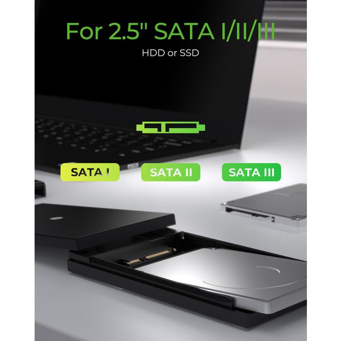 IcyBox IB-200T-C3 USB-C 3.2 ohišje za 2,5 HDD in SSD diske ICYBOX IcyBox IB-200T-C3 USB-C 3.2 ohišje za 2,5 HDD in SSD diske