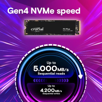 Crucial P3 Plus 1TB 3D NAND NVMe PCIe M.2 SSD Crucial P3 Plus 1TB 3D NAND NVMe PCIe M.2 SSD