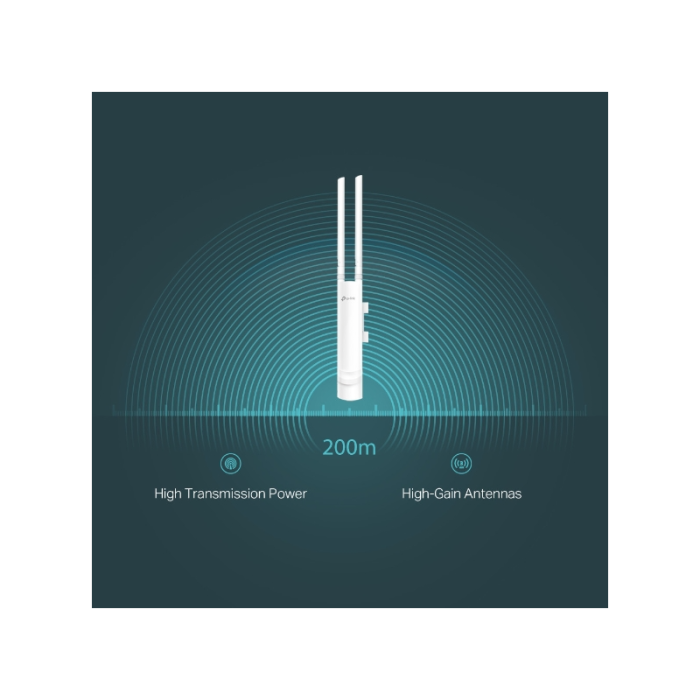 TP-LINK 300Mbps 2×2 MIMO Wireless N zunanja dostopna točka (IP65) TP-LINK TP-LINK 300Mbps 2×2 MIMO Wireless N zunanja dostopna točka (IP65)