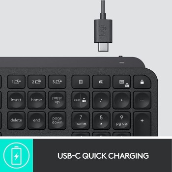Logitech tipkovnica MX Keys S, grafitna, SLO