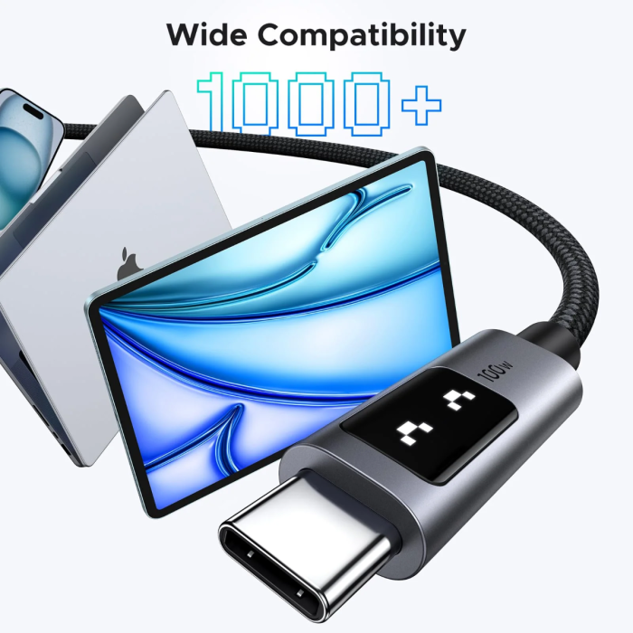 Ugreen Uno USB-C na USB-C polnilni kabel 100W, 1M UGREEN Ugreen Uno USB-C na USB-C polnilni kabel 100W, 1M