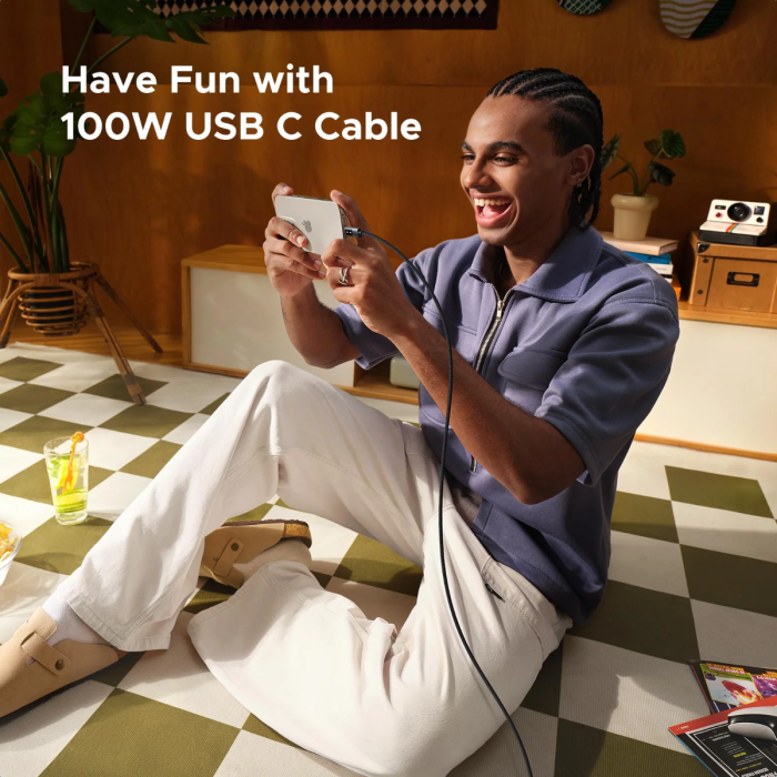Ugreen Uno USB-C na USB-C polnilni kabel 100W, 1M UGREEN Ugreen Uno USB-C na USB-C polnilni kabel 100W, 1M