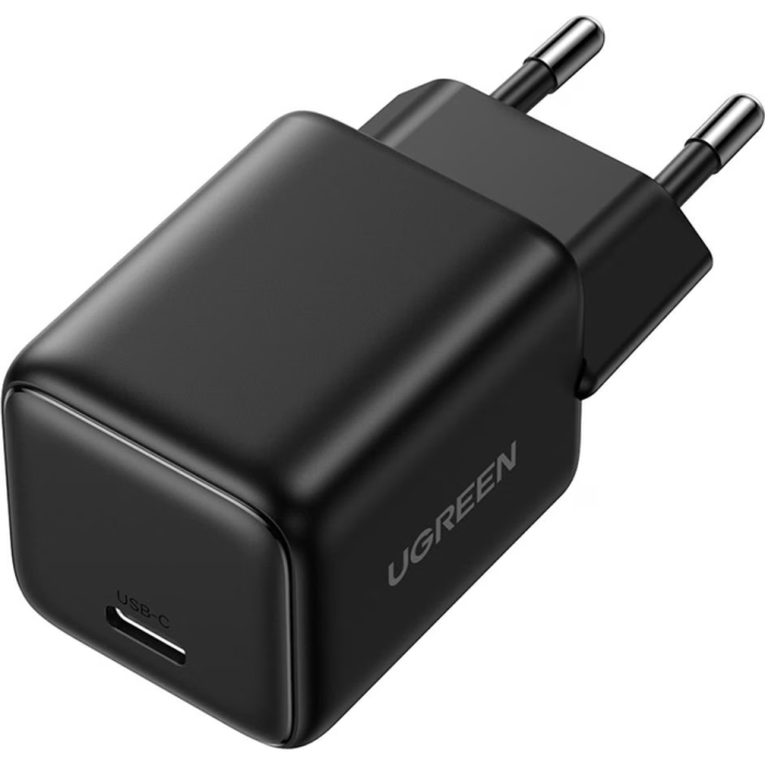 Ugreen 30W USB-C GaN hitri polnilec - črn UGREEN Ugreen 30W USB-C GaN hitri polnilec - črn