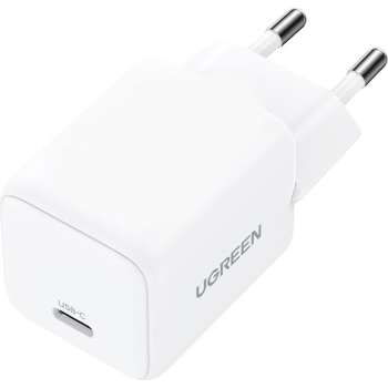 Ugreen 30W USB-C GaN hitri polnilec - bel Ugreen 30W USB-C GaN hitri polnilec - bel