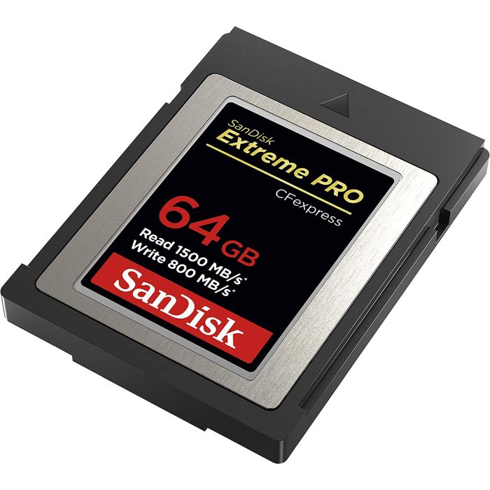 SanDisk Extreme PRO CFexpress Card Tip B, 64GB, 1500MB/s Branje, 800MB/s Zapisovanje SANDISK SanDisk Extreme PRO CFexpress Card Tip B, 64GB, 1500MB/s Branje, 800MB/s Zapisovanje