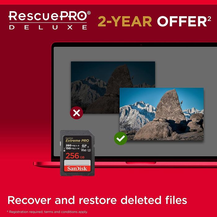 SanDisk Extreme PRO 256GB V60 UHS-II SD, 280/150MB/s,V60,C10,UHS-II SANDISK SanDisk Extreme PRO 256GB V60 UHS-II SD, 280/150MB/s,V60,C10,UHS-II
