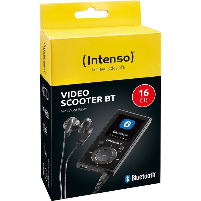 Intenso MP3 predvajalnik Video Scooter BT 16GB - črn INTENSO Intenso MP3 predvajalnik Video Scooter BT 16GB - črn