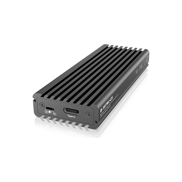 IcyBox IB-1817MC-C31 USB-C 3.1 ohišje za M.2 NVMe in SATA SSD ter zaščito pred pisanjem ICYBOX IcyBox IB-1817MC-C31 USB-C 3.1 ohišje za M.2 NVMe in SATA SSD ter zaščito pred pisanjem
