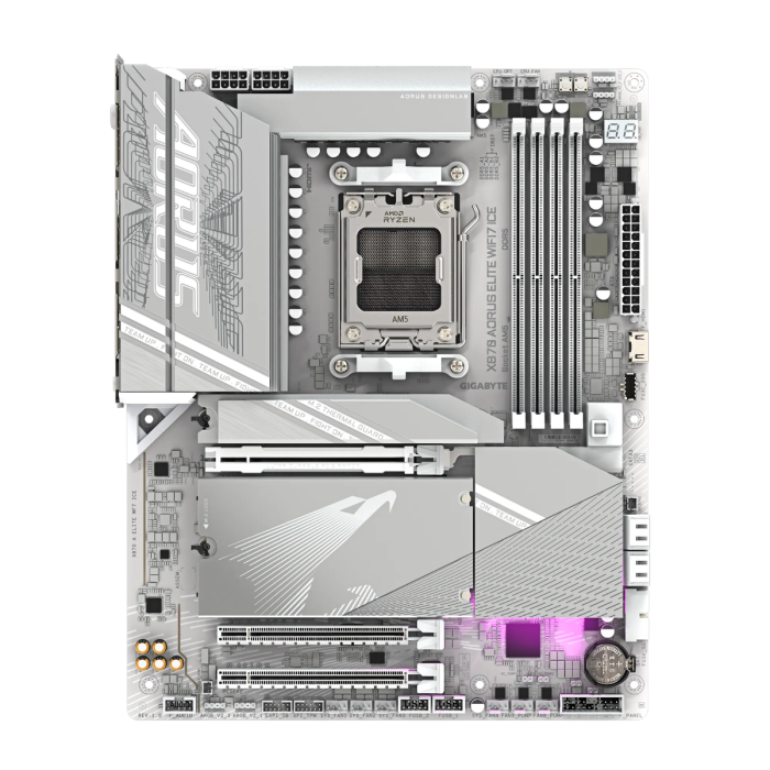 GIGABYTE X870 AORUS ELITE WIFI7 ICE, DDR5, SATA3, USB4, DP, 2.5GbE, WiFi 7, AM5 ATX GIGABYTE GIGABYTE X870 AORUS ELITE WIFI7 ICE, DDR5, SATA3, USB4, DP, 2.5GbE, WiFi 7, AM5 ATX