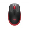 Logitech Miška M190 Wireless, rdeča