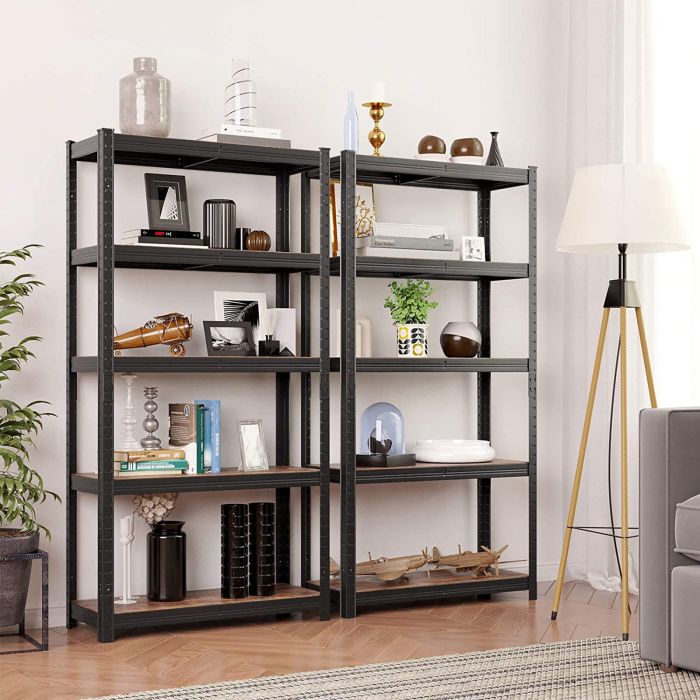 SONGMICS Regal 30 x 75 x 150 cm rjavo-črna, GLR030B01 SONGMICS SONGMICS Regal 30 x 75 x 150 cm rjavo-črna, GLR030B01